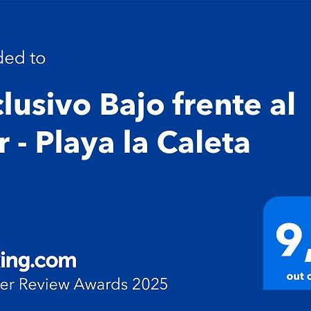 Apartmán Exclusivo Bajo Frente Al Mar - Playa La Caleta Màlaga Exteriér fotografie